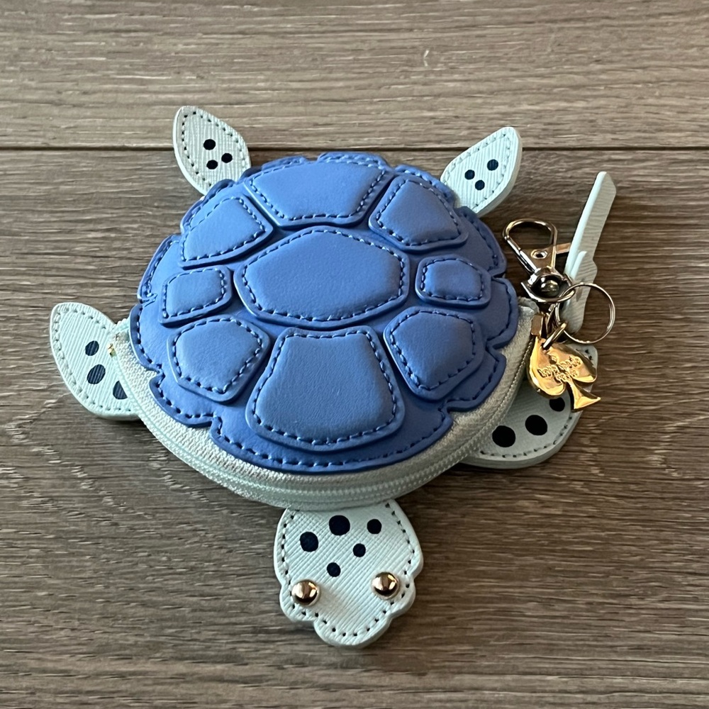 Kate Spade RARE Limited Edition Turtle Coin Pouch/Keychain - Picture 10 of 12